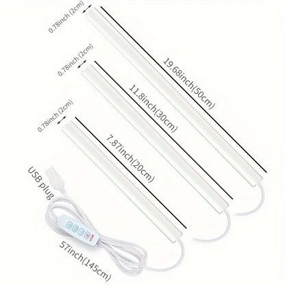 5V USB Under Cabinet LED Light | 3 Color Dimmable Magnetic Night Light