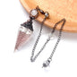 Natural Stone Spirit Pendulum Pendant Latticed Chain Energy Luck Mysterious Reiki Resin For Jewelry Making Accessories Necklaces
