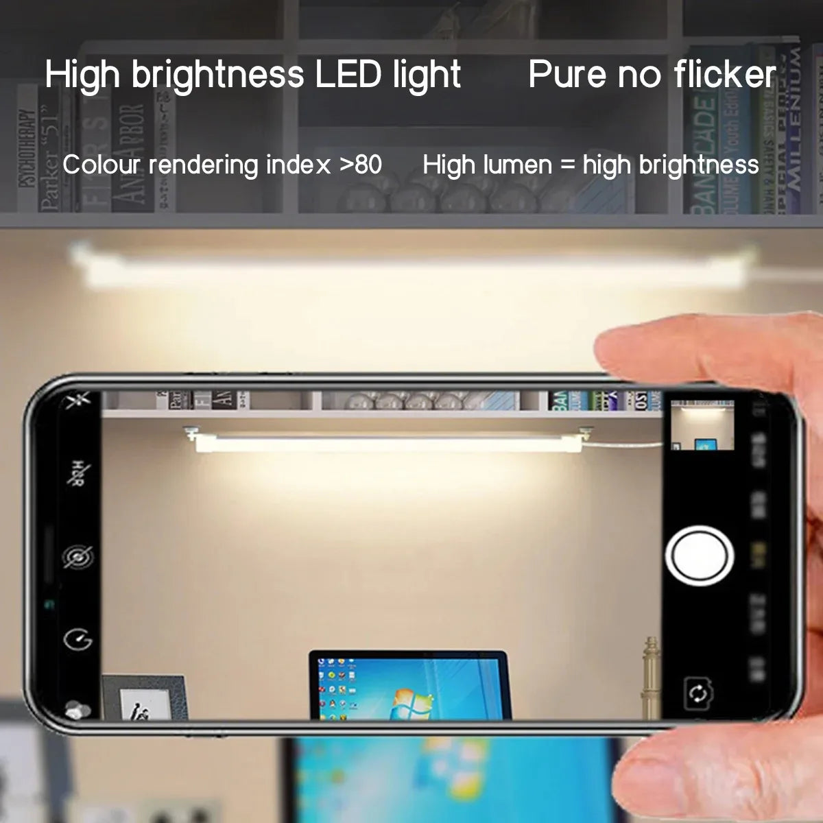 5V USB Under Cabinet LED Light | 3 Color Dimmable Magnetic Night Light