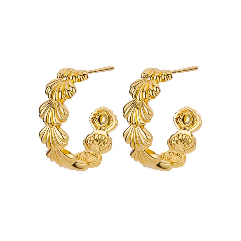 Trendy C-Shape Earrings For Women Stainless Steel Geometric Piercing Stud Earring 2024 New Fashion Party Jewelry Accessories