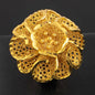 Ethiopia Arab Dubai Gold Plated Rings For Women Resizable 18K Gold Plated Jewelry For Wedding And Party Gifts