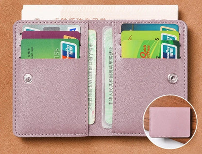 Classic PU Leather Small Wallet | Slim Credit Card and Coin Purse for Men and Women