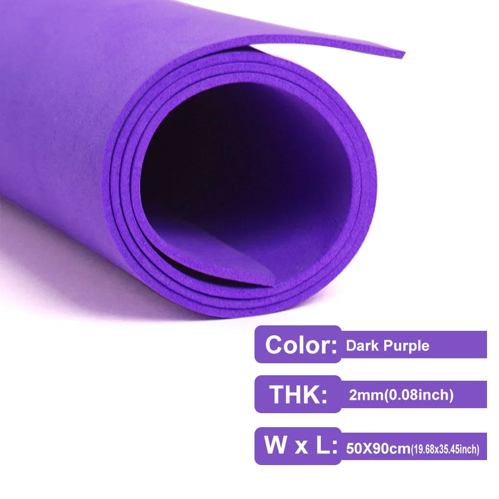 2mm Thick Multicolor EVA Foam Paper Sheet | 50x90cm DIY Craft Foam