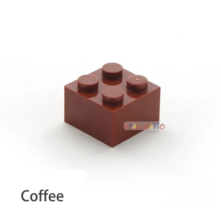 60pcs DIY Building Blocks Thick Figures Bricks 2x2 Dots | Educational Creative Toy for Children