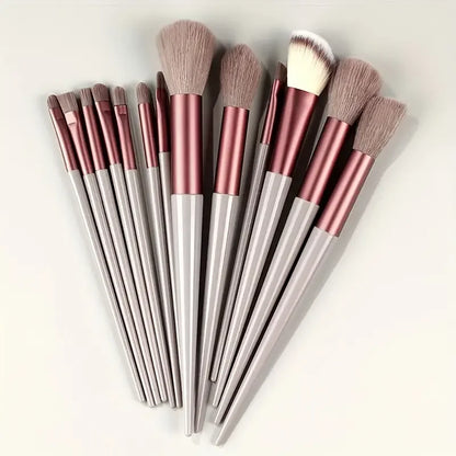13-Piece Makeup Brush Set | Soft Fluffy Foundation Blush Highlighter Brush Kit