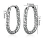 6pcs Stainless Steel Rectangular Textured Earrings | 18K Gold Plated DIY Jewelry Findings
