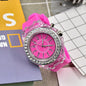 Luminous Quartz Watch for Women Personality Rhinestone Led Fashion Geneva Male and Female Students Couple Jelly Wrist Watches