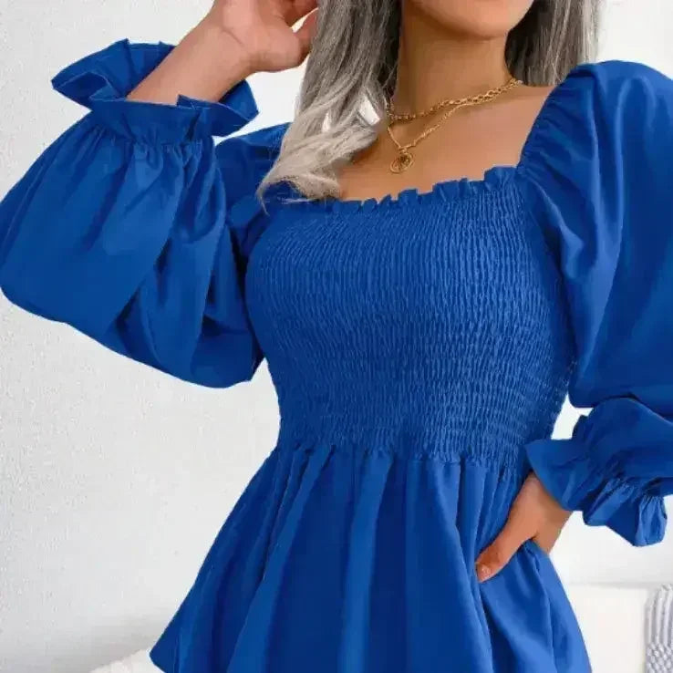 Loose Fit Chiffon Blouse - Elegant Polyester Top | Femstylo
