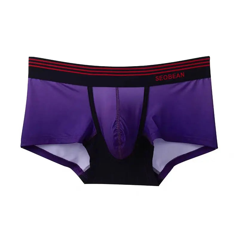 Men's Gradient Boxer Briefs Underwear Soft Breathable Comfortable trunks Men's Underwear