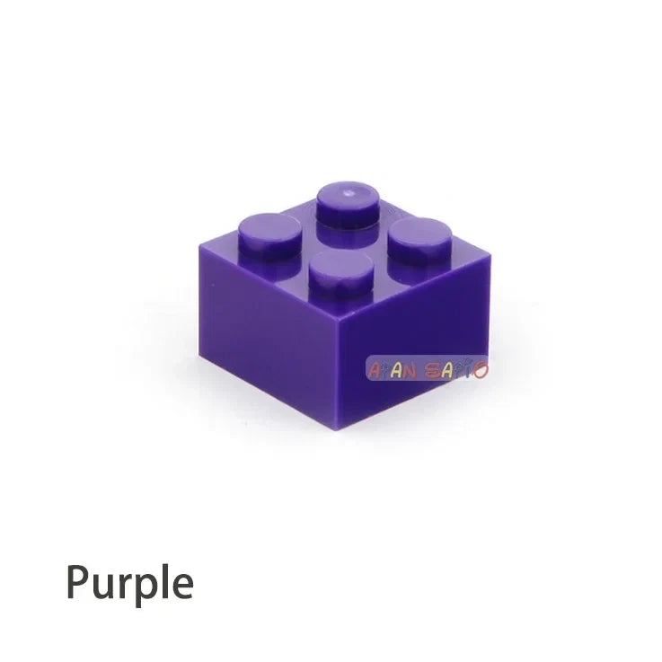60pcs DIY Building Blocks Thick Figures Bricks 2x2 Dots | Educational Creative Toy for Children
