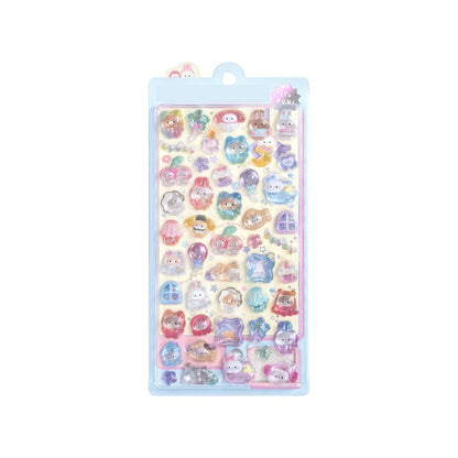 Japanese Anime Food Stamping Seal Fun | 3D Crystal Diamond Sticker Set for Kids