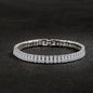 Hot sales 925 Sterling Silver Bracelet Noble Color Crystal Hand For Women Charm Wedding designer Jewelry Gift Party 18cm
