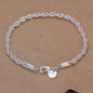 8 Inch 18K Gold Bracelet 5MM Sideways Chain Bracelet For Woman Men Fashion Wedding Engagement 925 Sterling Silver Jewelry Gifts