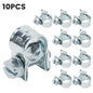 10pcs Stainless Steel Hose Clamp Set | Multipurpose Fuel Line and Water Pipe Clips