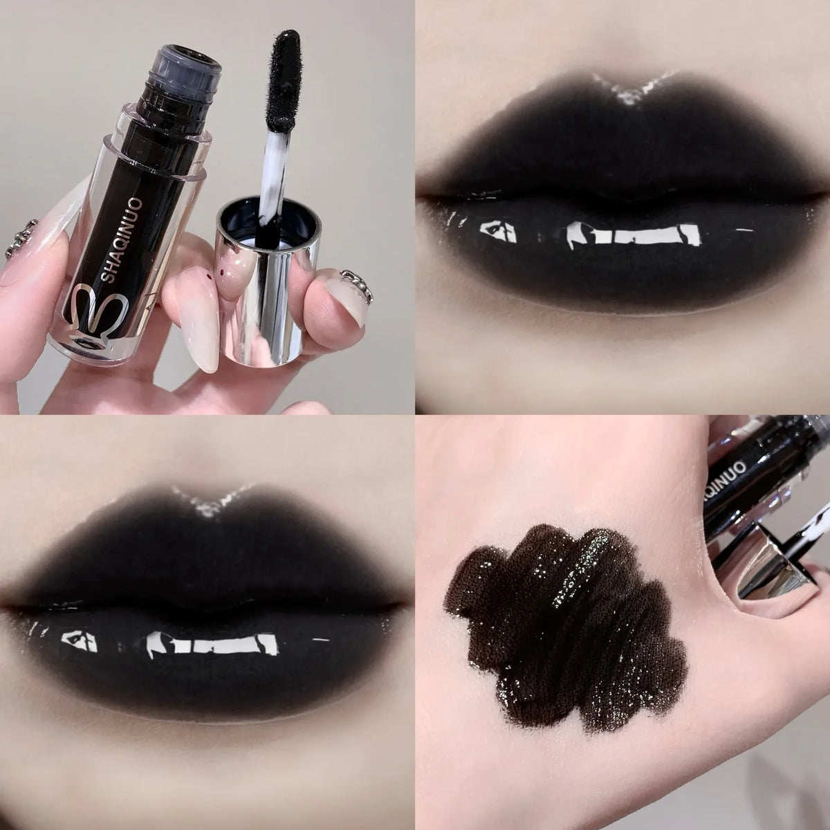 SHAQINUO Water Light Mirror Lip Gloss | Long-Lasting Moisturizing Lip Oil with Pearlescent Sparkle