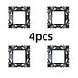 Mirror Style Switch Decals | 4 Pack Decorative Wall Stickers for Living Room