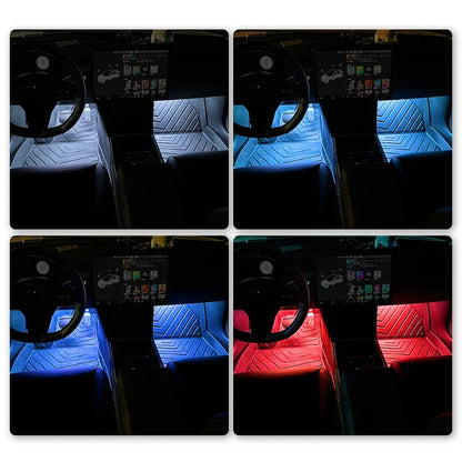 LED Car Ambient Foot Light | USB 5V Auto Interior Atmosphere Neon Lamp