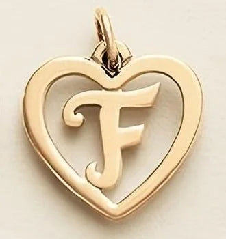 SUNIBI Stainless Steel Letter Heart Shape Hollow Pendant Charm for Bracelet Necklaces  for Women DIY Jewelry Making