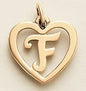 SUNIBI Stainless Steel Letter Heart Shape Hollow Pendant Charm for Bracelet Necklaces  for Women DIY Jewelry Making
