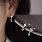 Ventfille 925 Sterling Silver Star Drop Earrings for Women | Simple Tassel Chain Office Jewelry