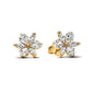 European New 925 Silver Butterfly Flower Stud Earrings, Fit Women's Festival Exquisite Charm Jewelry Gifts