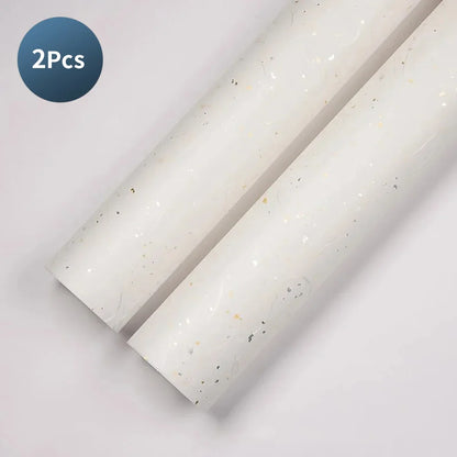 23.6 Inch Floral Wrap Set | DIY Bouquet Wrapping Paper with Gold and Silver Sparkle
