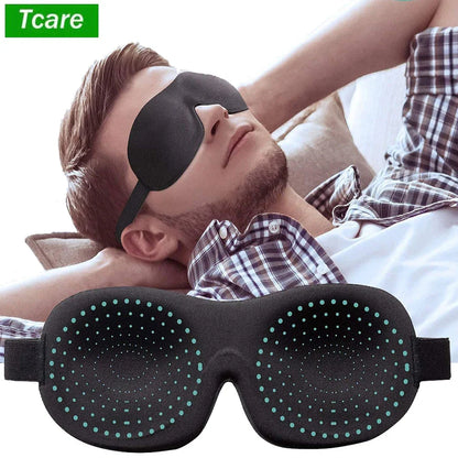 3D Breathable Sleeping Eye Mask | Light Blocking Sleep Aid for Travel and Home