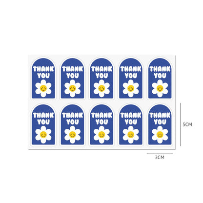 100pcs Thank You Sticker Seals | Small Business Gift Box Packaging Decor
