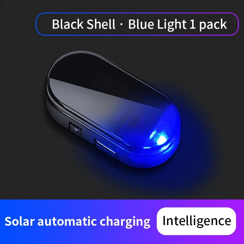 Solar Powered Car Warning Flashing Light | Interior LED Decorative Light