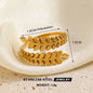 1Pc Stainless Steel Gold Color Rings For Women Waterproof Geometric Open Finger Ring Girls Fashion Daily Jewelry Accessories