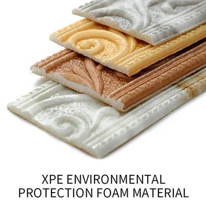 3D Tiles DIY Sticker Waterproof Skirting Sticker | Self-Adhesive Border Trim for Walls, Doors, and Home Decor