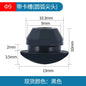Solid Silicone Rubber Caps 2mm to 16mm T Type Plug Cover Snap-on Gasket Blanking End Caps Seal Stopper