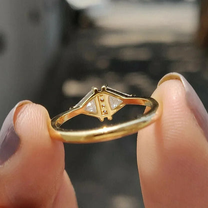 925 Sterling Silver Eternity Princess Square Cubic Zirconia Crystal Rings Women's Wedding Engagement Luxury Classic Lady Jewelry