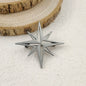 Fashion punk style hollow NATO logo stainless steel gold-plated 18K brooch, black suit accessories, wedding matching set