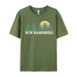 New Hampshire NH Vintage Retro 70s Cosie Men's Fashionable Custom Tees O Neck Pure Cotton Top T-Shirts Casual T-Shirts