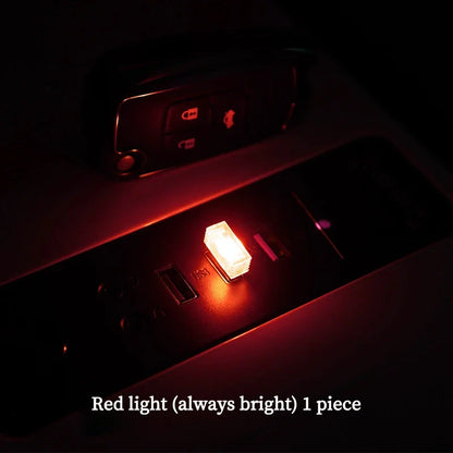 Car USB LED Atmosphere Light | Music Sync Sound Control Car Interior Decoration