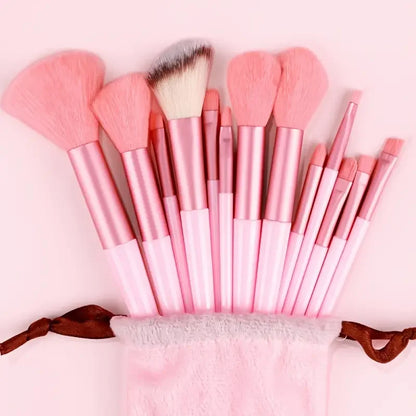 13-Piece Makeup Brush Set | Complete Eye Shadow, Concealer & Powder Brush Kit