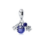 European Summer Blue Series Turtle Flower Pendant Fit S925 European 925 Sterling Silver Bracelet Bangles Necklace