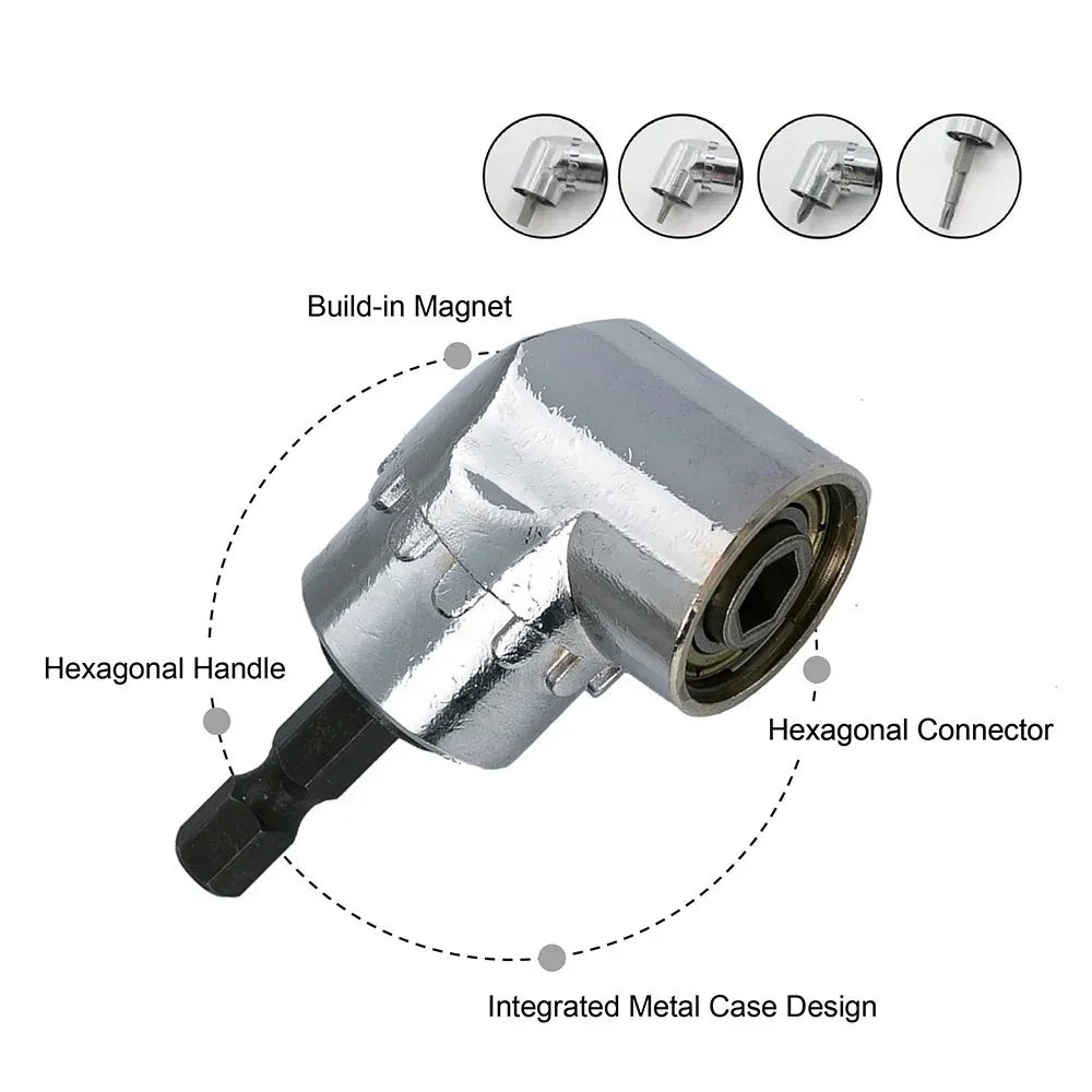 STONEGO 105 Degree Angle Extension Screw Driver Socket Holder | For Tight Spaces and Hard-to-Reach Screws