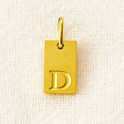 SUNIBI Alphabet Charm Pendant for Necklaces Stainless Steel Jewelry DIY Engraved Lettering Accessories Women's Fashion Jewelry