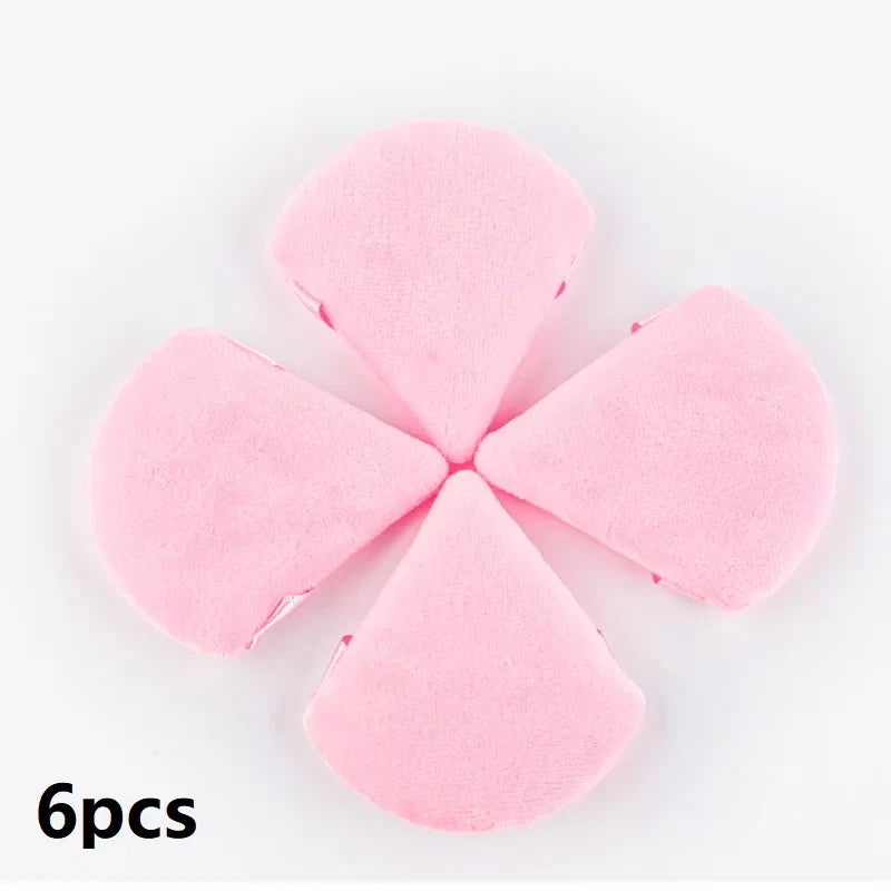 Reusable Triangle Velvet Powder Puffs | Soft Face Makeup Sponges