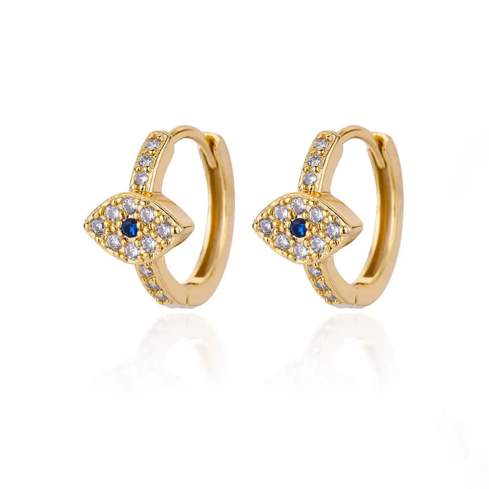 Zircon Heart Pendientes Earring For Women Stainless Steel Gold Color Piercing Earring 2025 Trend Jewelry aretes Accesorios mujer