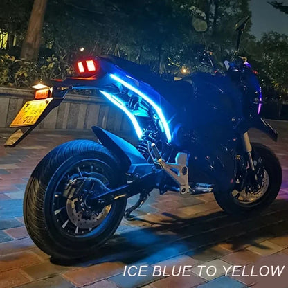 2pcs 12V Motorcycle LED Turn Signal Lights | DRL Daytime Running Lights Tail Light Strip