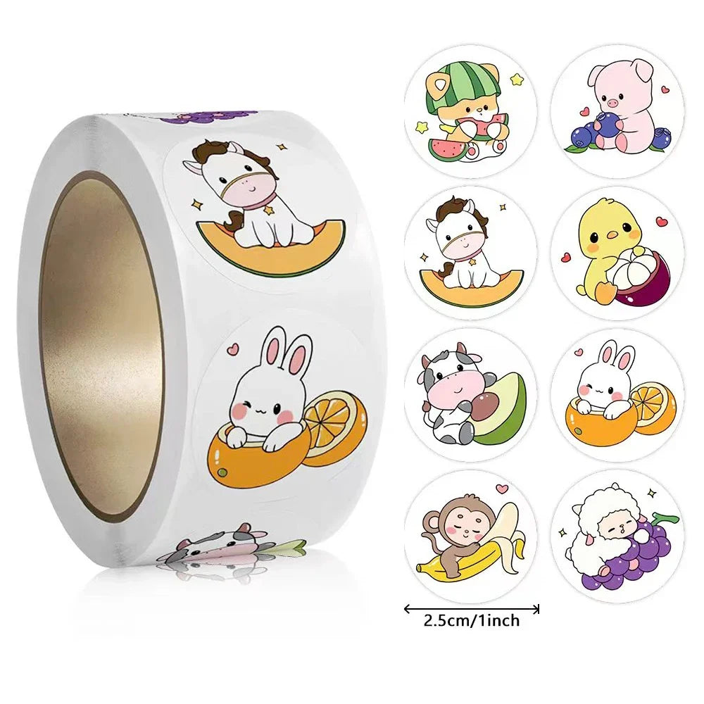 Teacher Reward Stickers for Kids | 100-500pcs Cute Animal Motivational Stickers