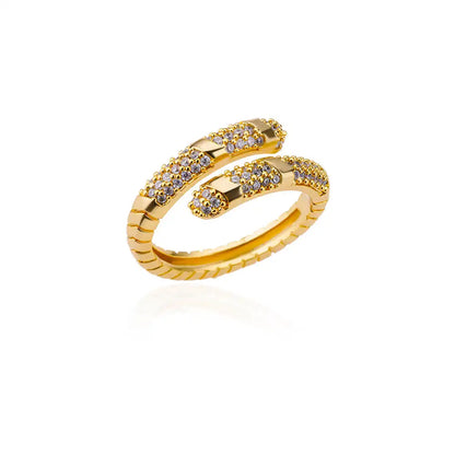 Luxury Rose Flower Zircon Rings For Women Gold Color Stainless Steel Fashion Butterfly Ring 2023 Wedding Aesthetic Jewerly Gift