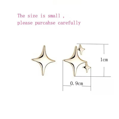 Ventfille 925 Sterling Silver Star Drop Earrings for Women | Simple Tassel Chain Office Jewelry