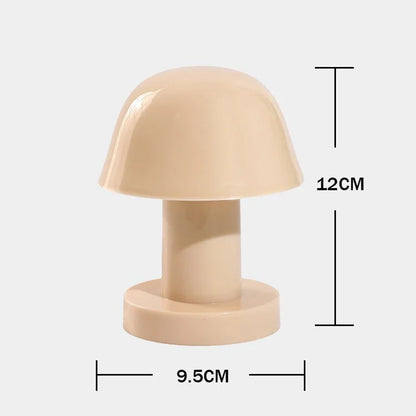 Mini Creative Mushroom LED Night Light | Battery Powered Portable Desktop Sunset Lamp for Home Decor