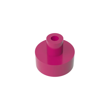 Gobricks Tile Round 1x1 with Bar and Pin Holder | Compatible Building Block