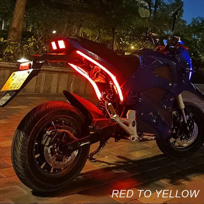 2pcs 12V Motorcycle LED Turn Signal Lights | DRL Daytime Running Lights Tail Light Strip