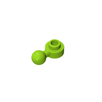 Gobricks GDS-1500 Hinged Plate 1x1 with Ball Head | Compatible Building Brick
